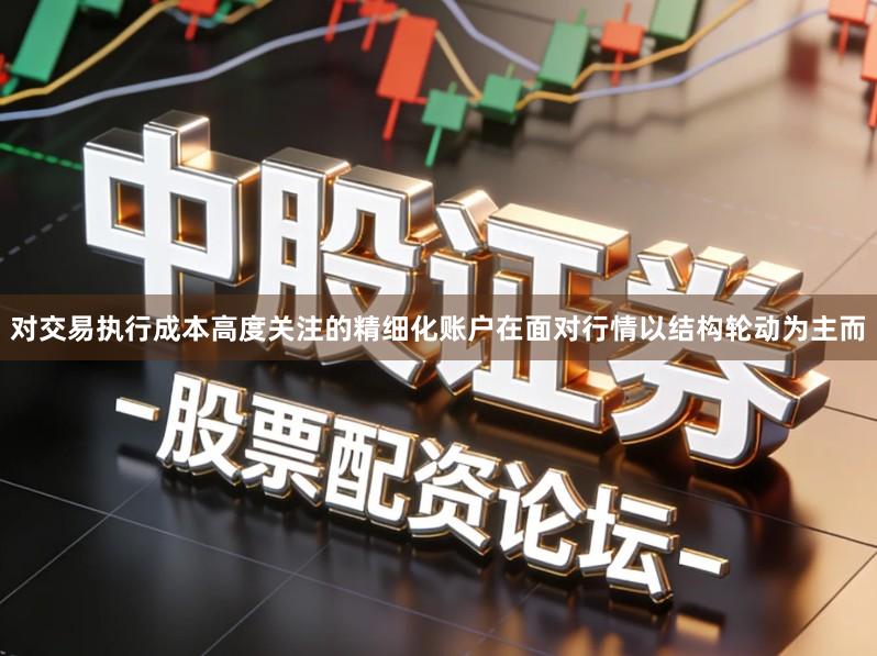 对交易执行成本高度关注的精细化账户在面对行情以结构轮动为主而