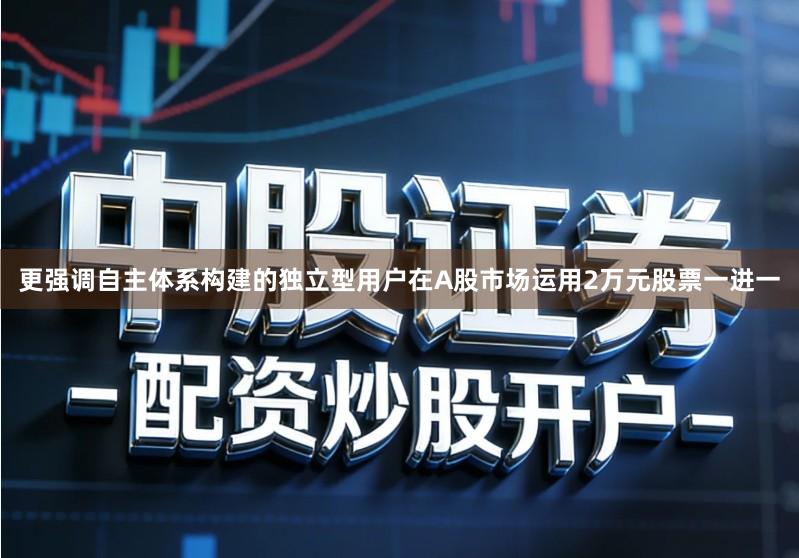 更强调自主体系构建的独立型用户在A股市场运用2万元股票一进一